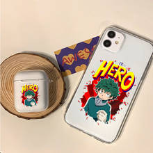 Deku Izuku Midoriya, My Hero Academia, funda transparente de silicona suave TPU para Airpods, funda protectora para auriculares Pro 2024 - compra barato