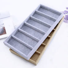 Sunglasses Display Box 6 Grids Linen/Velvet Jewelery Display Packaging Props Jewellery Organizer Tray Fashion Cases Packaging 2024 - buy cheap