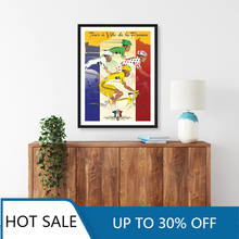 France Cycling Race Modern Abstract Cartoon Wall Art Canvas Painting Posters Prints Wall Decor For Aesthetic Home Decoration 2024 - buy cheap