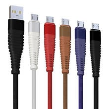 1m 2m 3m Durable Micro 5pin USB Data Cable For Xiaomi Fabric Weaving Charger Cable For HTC HuaWei Samsung Mobile Phone 2024 - buy cheap