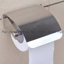 Suporte de papel higiênico de aço inoxidável durável incrível caixa de suporte de papel higiênico rolo acessórios de banheiro 1 unidade 2024 - compre barato
