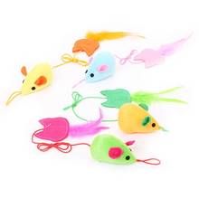 Kapmore 1pc Cat Plush Mouse Toy Pet Accessories Interactive Kitten Mouse Shape Toy Pet Supplies Cat Favors 2024 - buy cheap