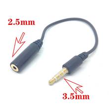 10pcs 3.5mm Male to 2.5mm female Stereo Audio Headphone Extension Cable MP3 mp4 2024 - buy cheap