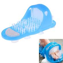 Plastic Remove Dead Skin Massage Slippers Foot Scrubber Bath Shoe with Brush 2024 - buy cheap