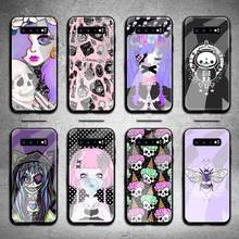 Girly Pastel Witch Goth Phone Case Tempered Glass For Samsung S20 Plus S7 S8 S9 S10 Plus Note 8 9 10 Plus 2024 - buy cheap