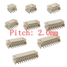 Conector de cable SMD, 100/50 Uds., PH2.0 Pitch, 2,0mm, pasta Horizontal, 2P, 3P, 4P, 5P, 6P, 7P, 8P, 9P, 10 pines 2024 - compra barato