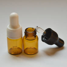 300pcs/lot Cute Fashion Mini Amber Glass 2ml Dropper Bottle with Pure Glass Dropper Essential Oil Mini Vials via Fedex 2024 - buy cheap