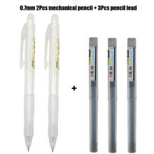 1Set Creative Transparent white Mechanical Pencil 0.5mm 0.7mm  Pencil lead For Writing Kids Gift School Supplies Stationery 2024 - buy cheap