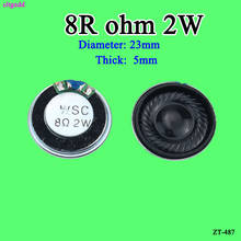 cltgxdd 5pcs/lot New Ultra-thin Mini speaker 8 ohms 2 watt 2W 8R speaker Diameter 23MM 2.3CM thickness 5MM 2024 - buy cheap