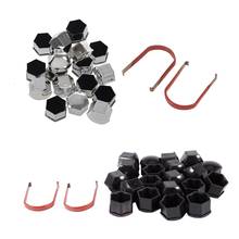 AU04 -40Pcs 17mm Car Plastic Caps Bolts Covers Nuts Alloy Wheel for Skoda, , Mercedes, BMW Silver & Black 2024 - buy cheap