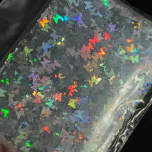10 tamanhos holo unha glitter borboleta forma 3.0mm holográfica borboleta glitter/brilhante confete 2024 - compre barato
