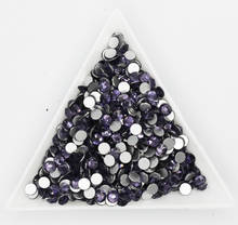 Violet 3D Nail Art Rhinestones Decorations ss3 ss4 ss5 ss6 ss8 ss10 ss12 ss16 ss20 ss30 ss34 Crystal Non HotFix Rhinestones 2024 - buy cheap