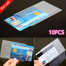 Funda transparente de PVC para tarjetas de crédito, funda protectora para tarjetas de identificación, Unisex, 10 unids/set por juego 2024 - compra barato
