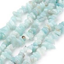 Natural Amazonite Beads Strands, Chips, SkyBlue, 4~11x3~8x2~10mm, Hole: 1mm; about 34.25" 2024 - buy cheap