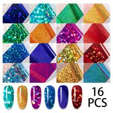 Holographic Nail Foil Transfer Foils Flower Designs Slider Stickers for Nails Wrap Foil for Manicure 2024 - buy cheap