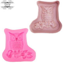 Owl shape cake decoration silica gel mold soft candy cake mold owl chocolate clay Candy Mold 2024 - buy cheap