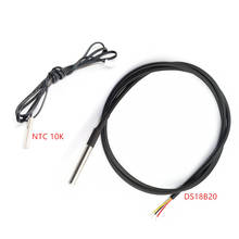 DS18b20 Waterproof Temperature Sensors with Heat Resistance Thermal Cable 1m/2m/3m/5m Thermistor Sensor NTC 10K 2024 - buy cheap