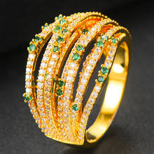 GODKI Jimbora Handmade Prong Setting CZ Shiny Hot Ring For Women Bridal Wedding Party Show brincos para as mulheres 2020 Jewelry 2024 - buy cheap