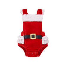 My First Christmas Baby Girls Clothes Newborn Baby Bodysuits Xmas Party Sleeveless Belt Baby Santa Costume Baby Clothing Outfits 2024 - buy cheap