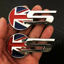 2x Metal Union Jack UK Flag S Emblem Car Trunk Badge Decal Sticker R Sport Type 2024 - buy cheap