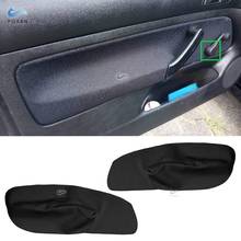 Embellecedor de cubierta de Panel de reposabrazos de puerta delantera, embellecedor de cuero de microfibra para coche VW Golf 4 MK4 1998-2005, solo para 2 puertas 2024 - compra barato