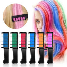 9 Colors Disposable Temporary Dye Stick Mini Hair Dye Comb Hair Dye Chalk Easy To Color Easy To Clean No Damp Hair Styling Tools 2024 - buy cheap
