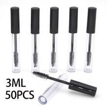 50pcs/Lot 3ml Empty Mascara Tube Eyelash Cream Vial/Liquid Bottle Sample Cosmetic Container with Leakproof Inner Cap 2024 - buy cheap