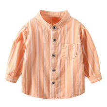 Spring Autumn Boys Clothes Kids Shirts Long Sleeve Striped Cotton Button Casual Boys Shirt BB68 2024 - buy cheap