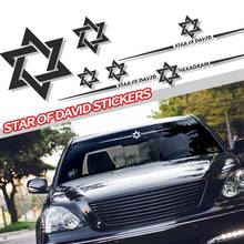 Creative Six Pointed Star Vinyl Reflective Car Stickers Block Scratches Rear Windshield Exterior Decoration Auto Accessories 2024 - buy cheap