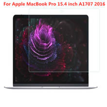 Закаленное стекло для ноутбука Apple MacBook Pro 15,4 дюймов A1707 2016 защита экрана 2024 - купить недорого