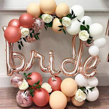 Balões laminados de alumínio em ouro rosado, balão em letras para decoração de casamento, festa de dia dos namorados 2024 - compre barato