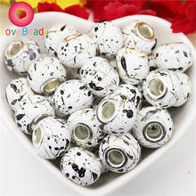 10pcs Round Spacer Loose Beads Large Hole Glass Beads For Crystal Jewelry Making Fit Fashion Pandora Bracelet DIY Accessories 2024 - buy cheap