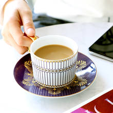 Conjunto de café em cerâmica, chávena e pires de chá europeu de porcelana, xícaras e pires de porcelana, para escritório em casa conjunto de chá de cerâmica 2024 - compre barato