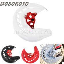 Cubierta de disco delantero para Motocross, protector de Rotor para Honda CR CRF 125R 250R 250X 450R 450X MX Enduro Dirt Bike x-brake, 2004-2018 2024 - compra barato