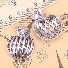 4pcs Charms hollow apple 38x29mm Antique Pendants,Vintage Tibetan Silver Jewelry,DIY for bracelet necklace 2024 - buy cheap