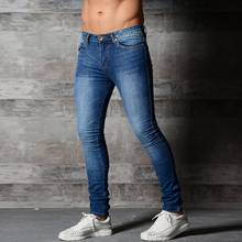Качественные джинсы, винтажные облегающие джинсы, Мужские повседневные джинсовые брюки, эластичные джинсовые брюки, осенняя уличная одежда, джинсы-карандаш 2024 - купить недорого