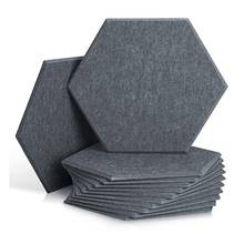 12 Pack Hexagon Acoustic Absorption Panel,Acoustic Panel Beveled Edge Tiles,for Wall Decoration and Acoustic Treatment Retail 2024 - buy cheap