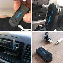 Мини Автомобильный 3,5 мм разъем AUX аудио беспроводной Bluetooth приемник Громкая Связь Динамик 2024 - купить недорого