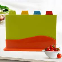 4Pcs/Set Cutting Board Multi-functional Non-slip High Quality PP Household Classified Chopping Block for Kitchen 2024 - buy cheap