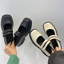 white Lolita Shoes Platform Mary Janes Shoes Patent Leather Women Buckle Strap Dress Shoe zapatos mujer Black Spring Autumn 2021 2024 - buy cheap