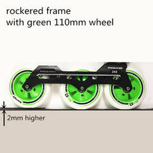 3X110mm 243mm Base for Powerslide FSK Pleasure Tool 3 wheels Inline Speed Skating Frame Alloy CNC Flexible Urban 165mm Rockered 2024 - buy cheap