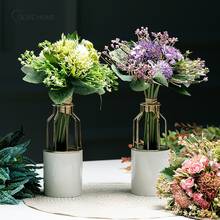 Металлическая ваза с железными линиями для цветов, однотонный ретро-держатель для растений, украшение для дома в скандинавском стиле, садовый декор 2024 - купить недорого