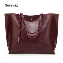 Nevenka-Bolso de hombro con borla de PU para mujer, bolso de compras elegante, informal, diario, a la moda, 2019 2024 - compra barato