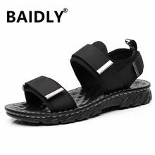 Sandália masculina casual romana, sapatos externos, respirável, confortável, leve, sandália para homens, verão 2024 - compre barato