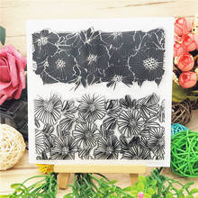 14*14CM Flower Field Transparent Clear Stamps / Silicone Seals Roller Stamp For DIY Scrapbooking Photo Album/Card Making 2024 - buy cheap