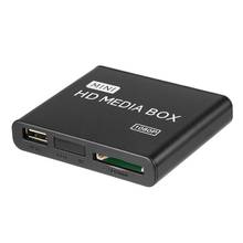 Mini Full 1080p HD Media Player Box MPEG/MKV/H.264 HDMI-compatible AV USB + Remote Support MKV / RM-SD / USB / SDHC / MMC HDD 2024 - buy cheap