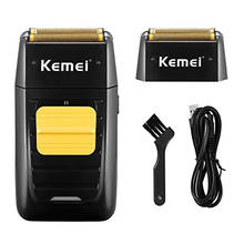Kemei Electric Hair Clippers Rechargeable Foil Shaver Beard Trimmer Professional For Men Hair Cutting Machine Cordless Razor 2024 - купить недорого