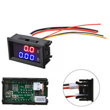 Digital voltímetro amperímetro led duplo digitals display amp tensão medidor de corrente testador painel dc 100 v 10a para carro 2024 - compre barato