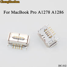 ChengHaoRan-Cabezal de conector de alimentación blanco con pin, toma de corriente CC, A1278 A1286 para MacBook Pro, 2 unids/lote 2024 - compra barato