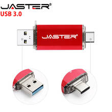 JASTER  Type-C OTG USB 3.0 Flash Drive 64GB 32GB 16GB Pen Drive Smart Phone Memory Mini USB Stick Type - C 3.1 Dual Double Plug 2024 - buy cheap